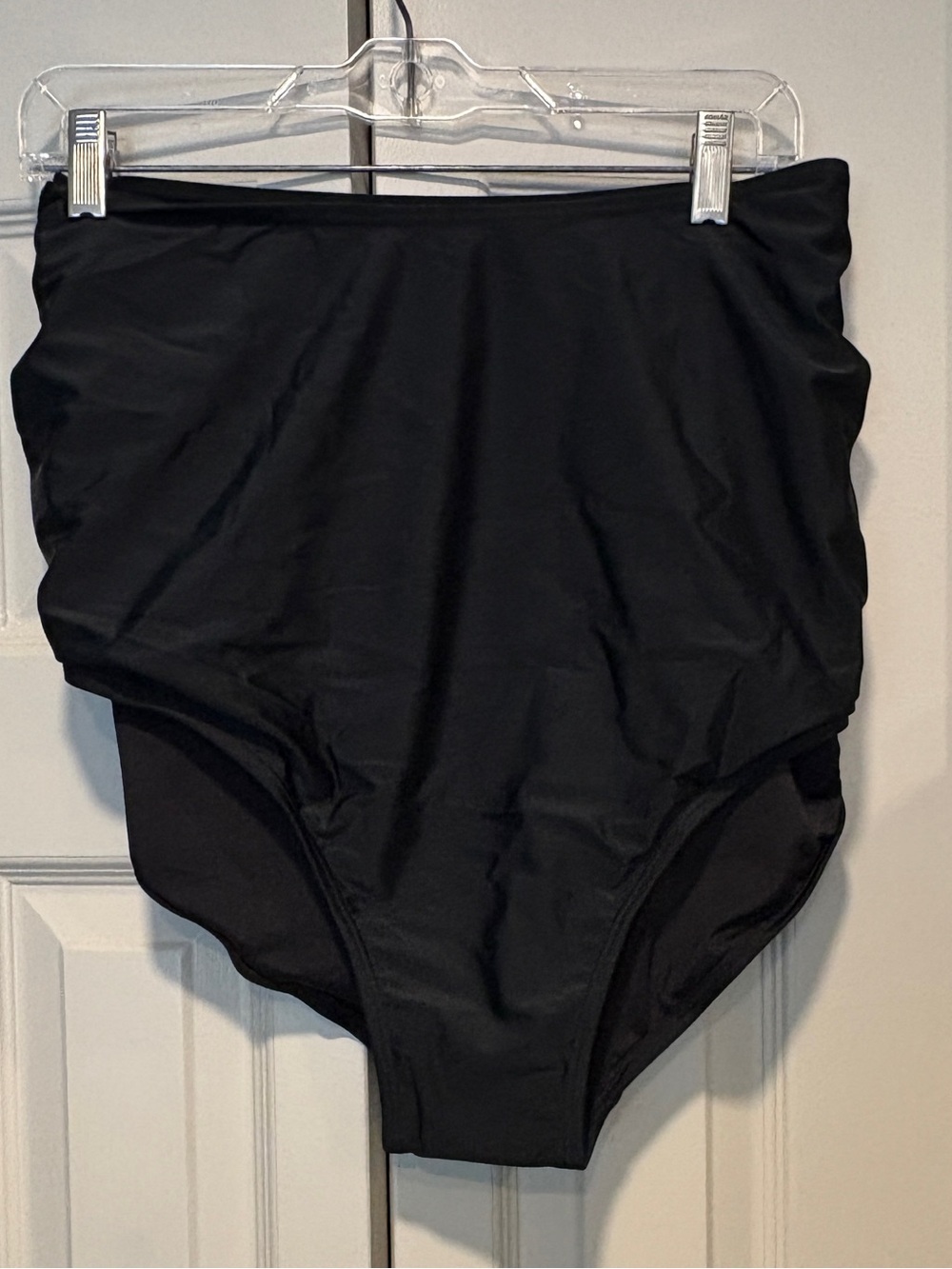 NEW 4X High-Waist Black Swim Bottoms